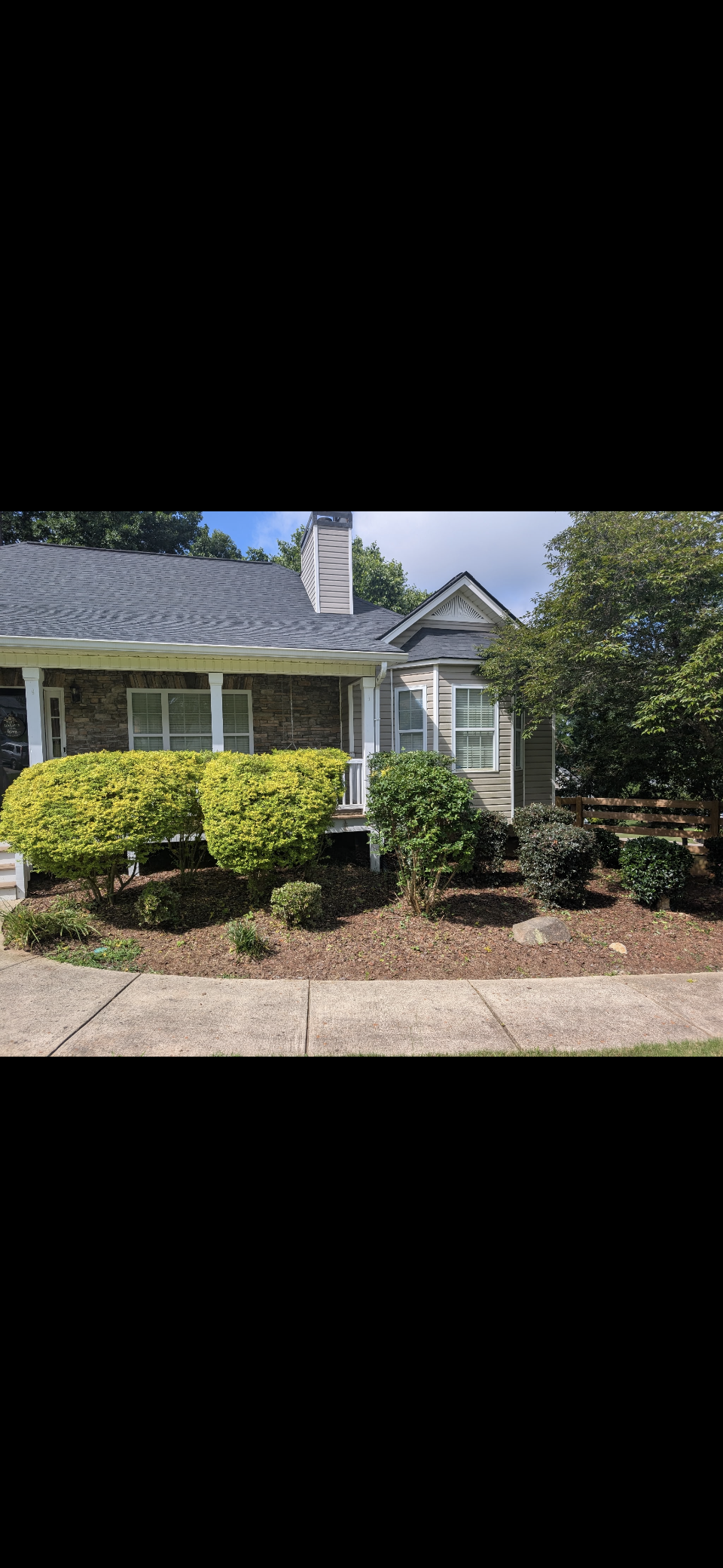 Front yard landscaping project by Phoenix Outdoor Services